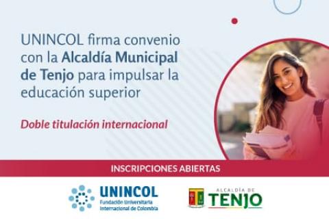 UNINCOL y la Alcaldía de Tenjo firman un convenio para impulsar la educación superior